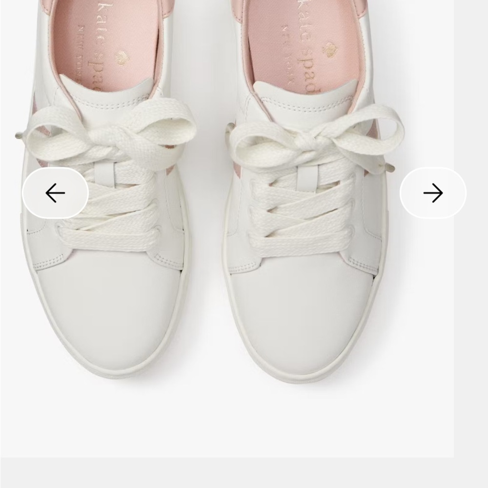Kate Spade Women's Sneakers in White and Pink - Picture 5 of 11